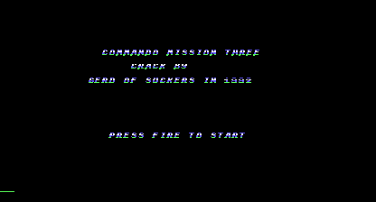 Commando 3 s Title Screen